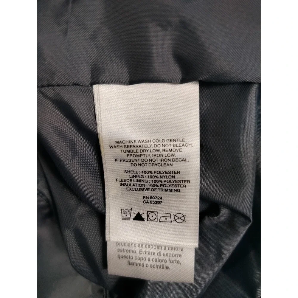 Columbia Jacket Youth Medium 10/12 Gray Hooded Puffer Insulated‎ Winter Gorpcore